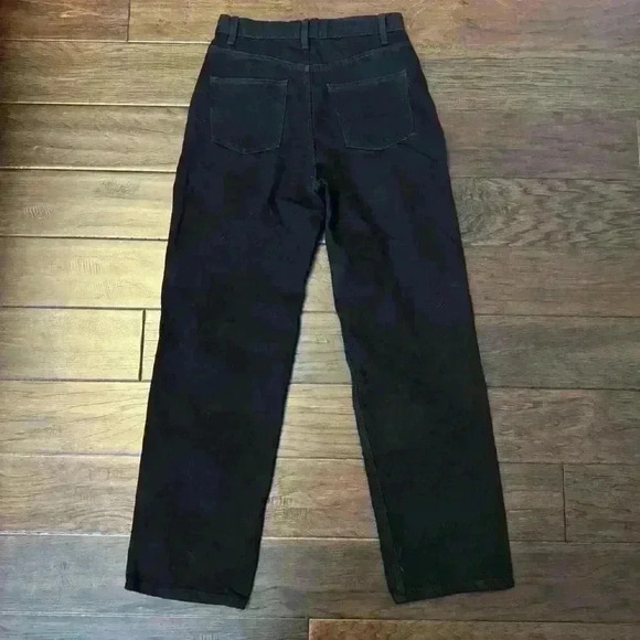 Oak + Fort Black Straight Leg  Ripped Jeans - 26 - Picture 4 of 12